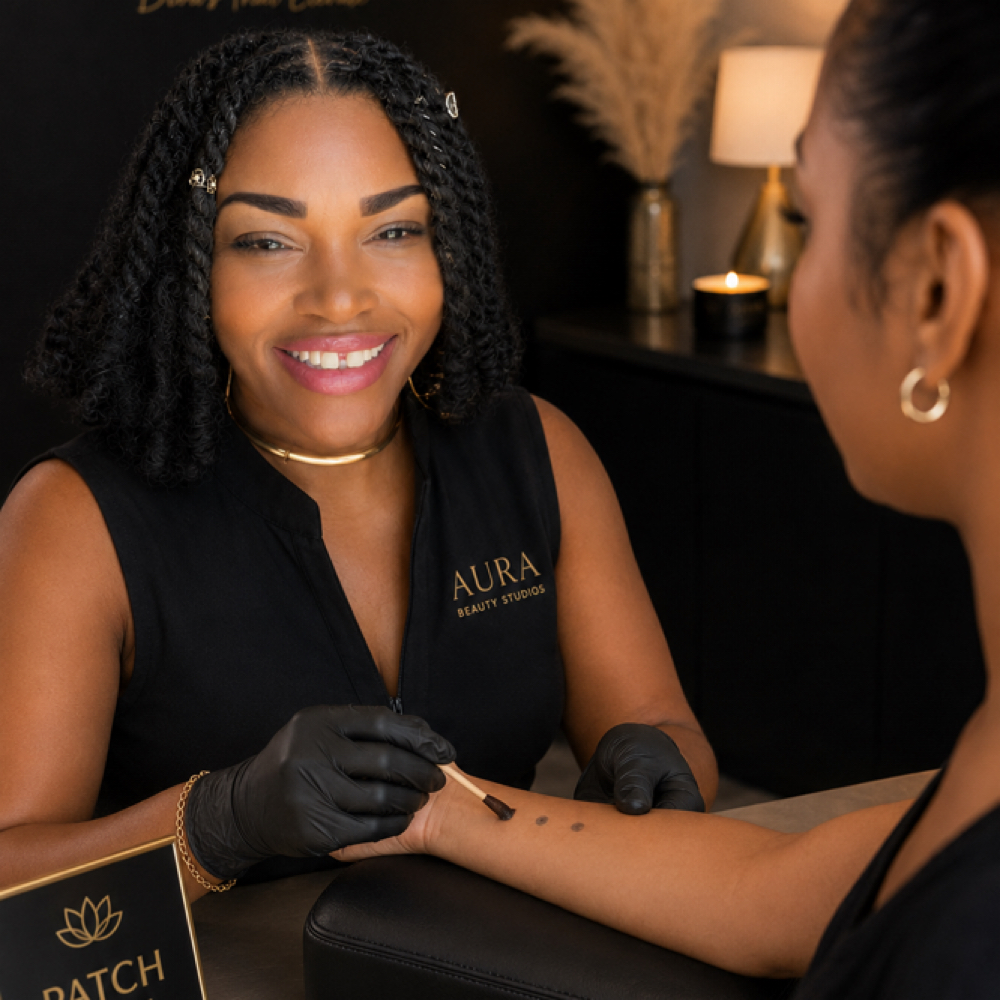 Patch Test 48hr Requirement at Aura Beauty Studios in Atlanta, GA