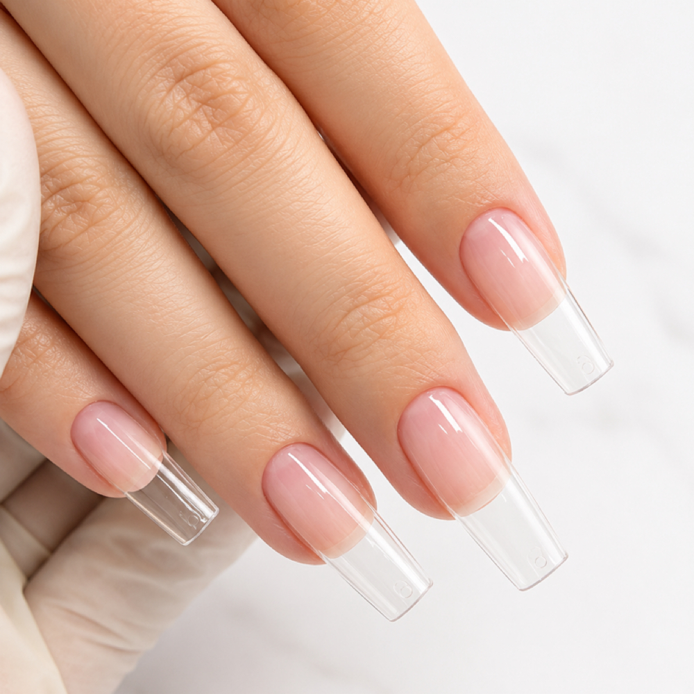Acrylic Tips Full Set +Gel Color at 7 1 8 Beauty Bar in Hoboken, NJ