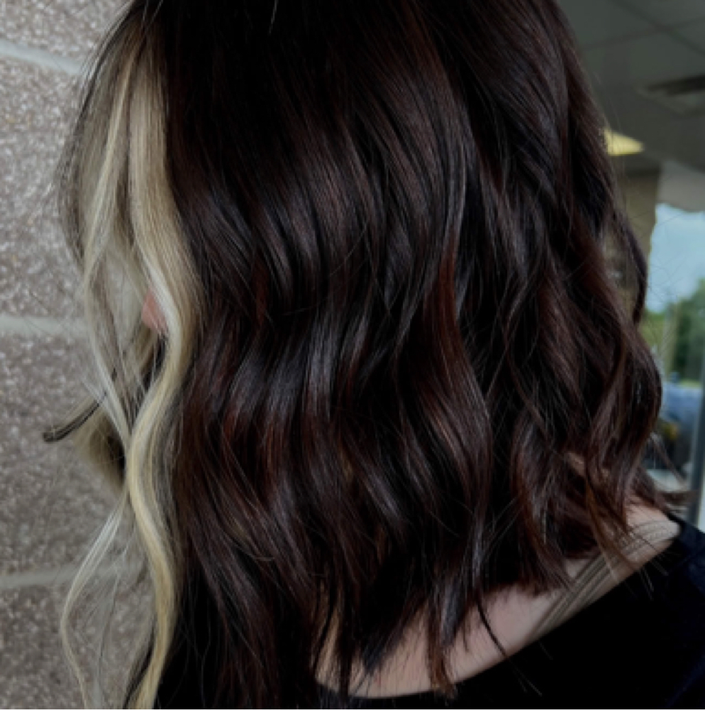 Face Framing Highlight at The Refinery Salon in Brownstown, MI