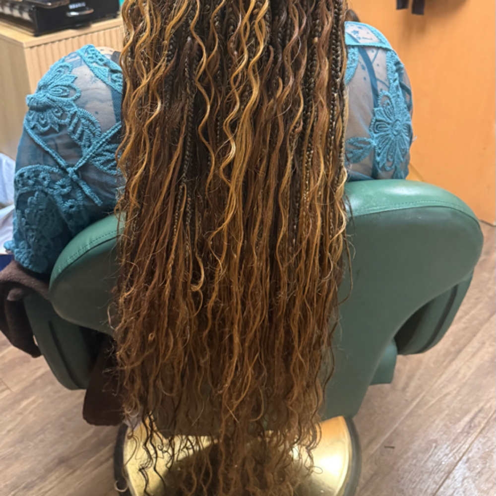 Add-on Boho Curly Ends at IAmHair Beauty Studio in Buffalo, NY
