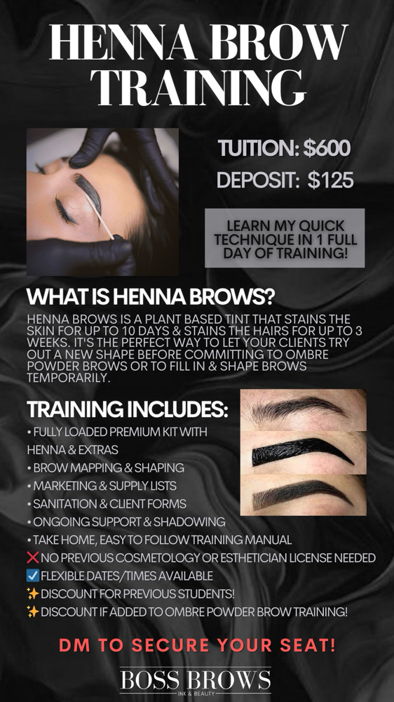 Henna Brow Training