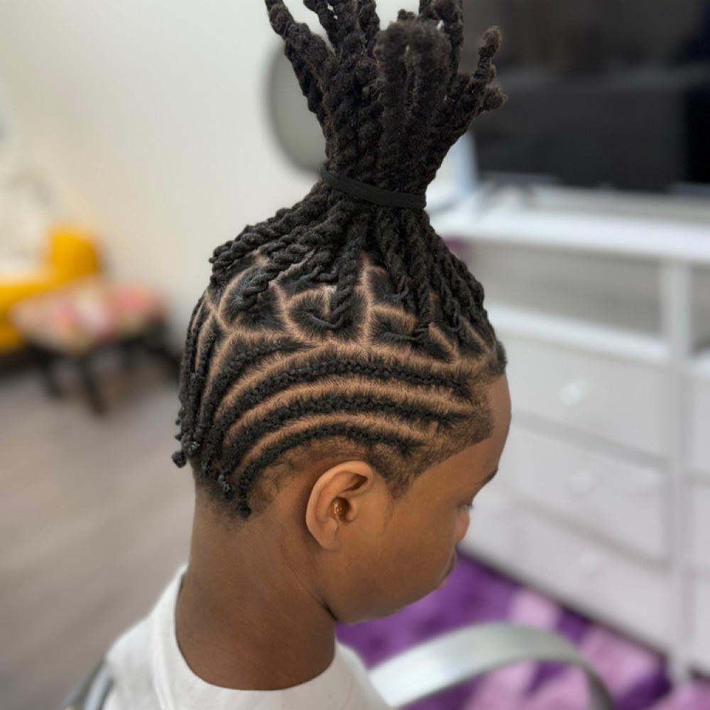 Braid/Twist Sides/Leave Out at LuLu's Loc&Braid Bar in Missouri City, TX
