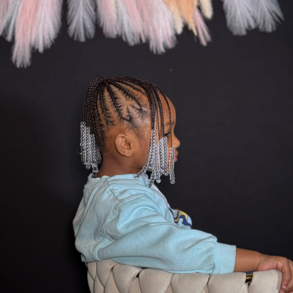 Natural Hair Cornrows at mapamboli signature in atlanta, GA