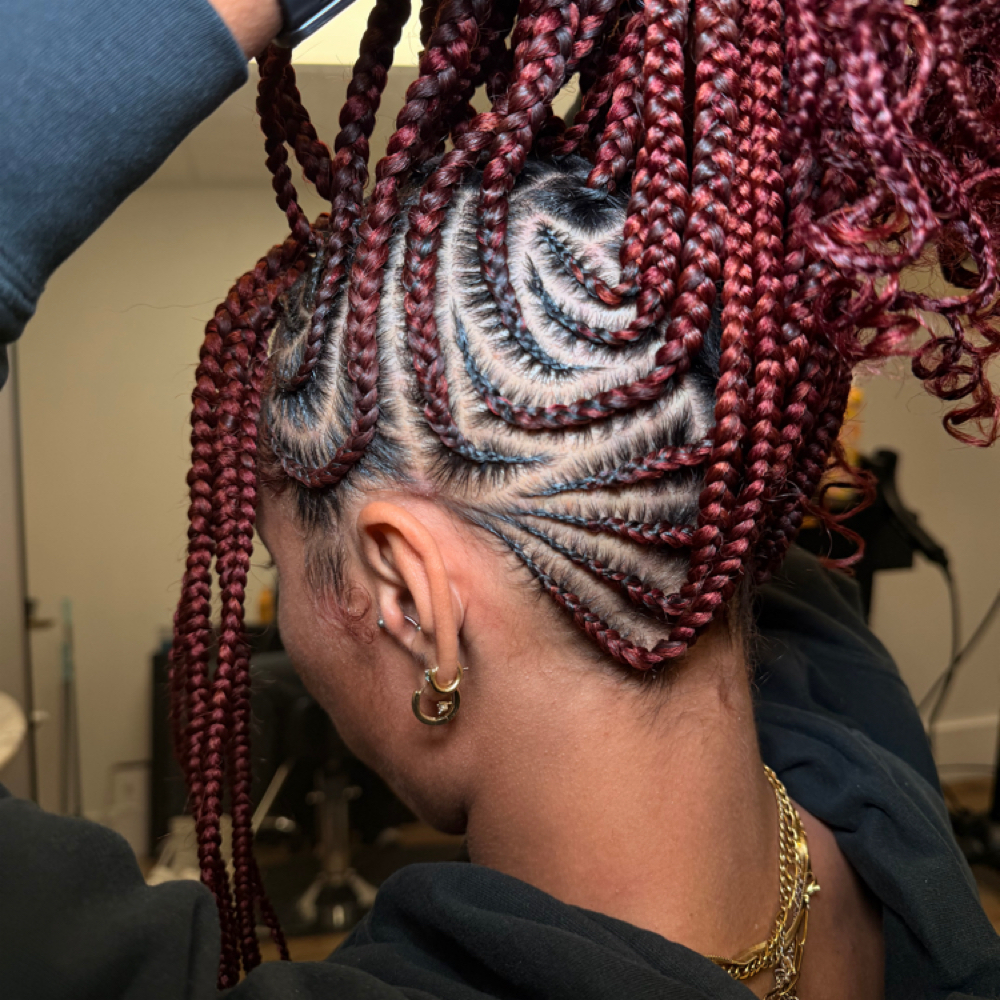 MoHawk Braid Style at Shakira Stylez in Las Vegas, NV