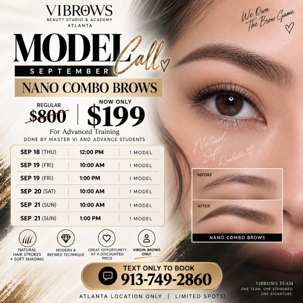 NANO COMBO BROWS MODEL at ViBrows Atlanta in Norcross, GA