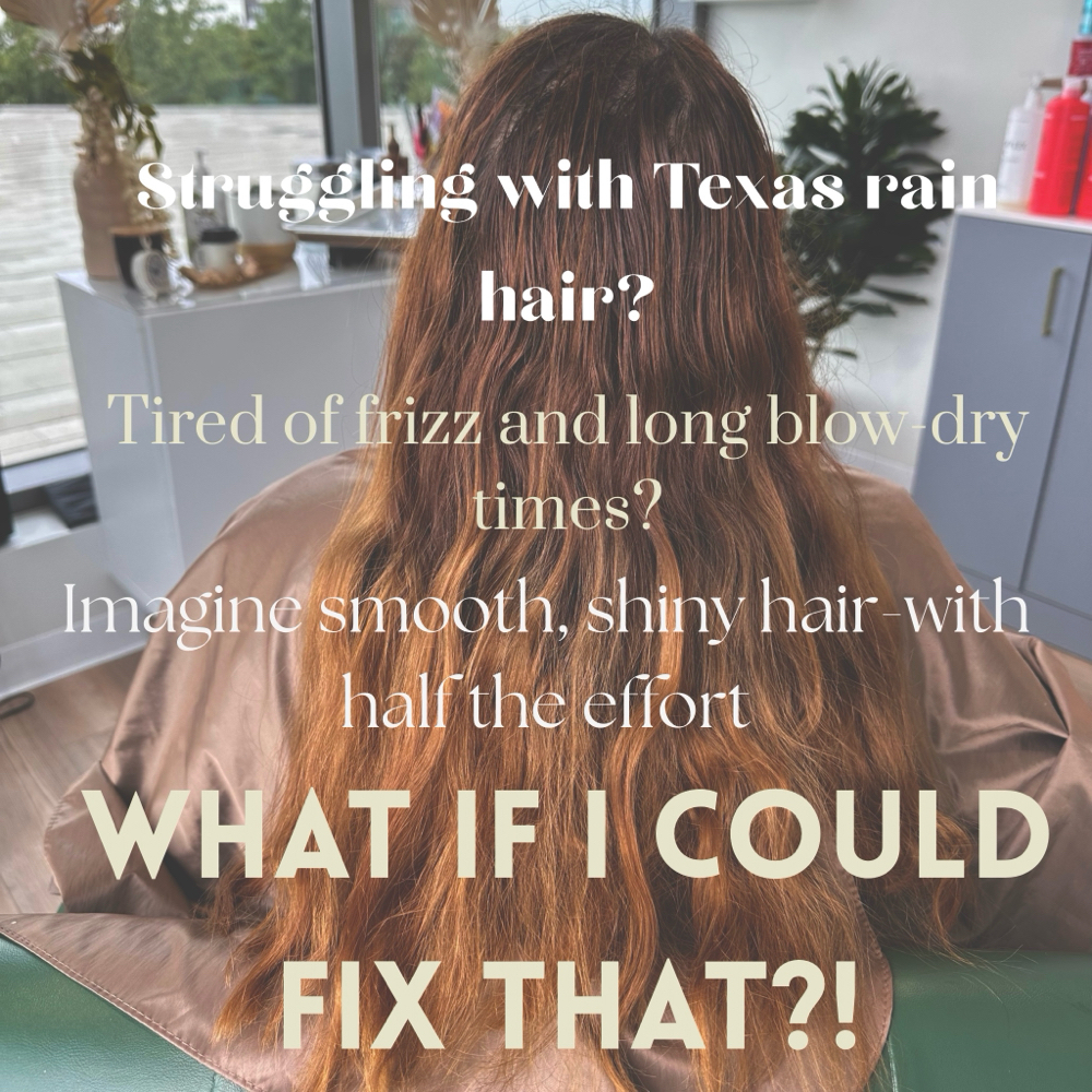 Brazilian blowout at 11:11 Empyreal Hair Studio in Lewisville, TX