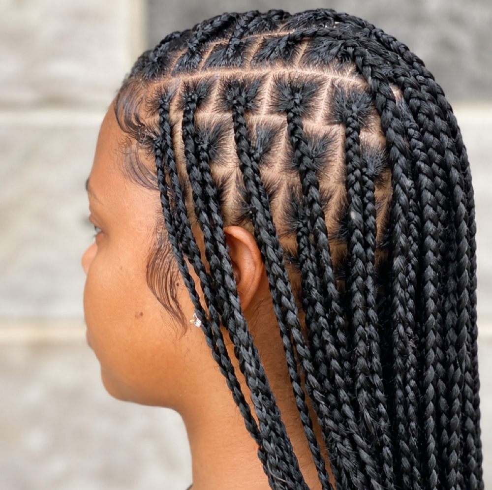 Medium Knotless Braids at The Sanctuary in Ladson, SC