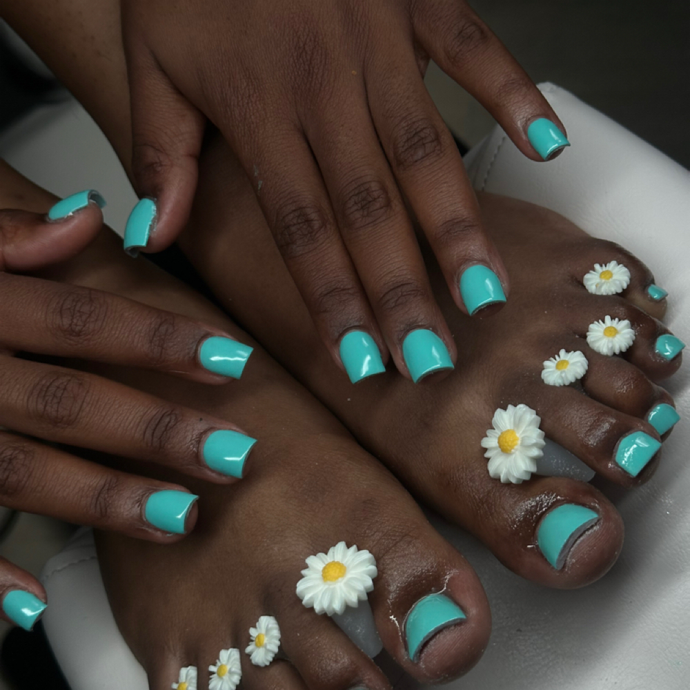 Mani Pedi at Blingbyshy in Madison, WI