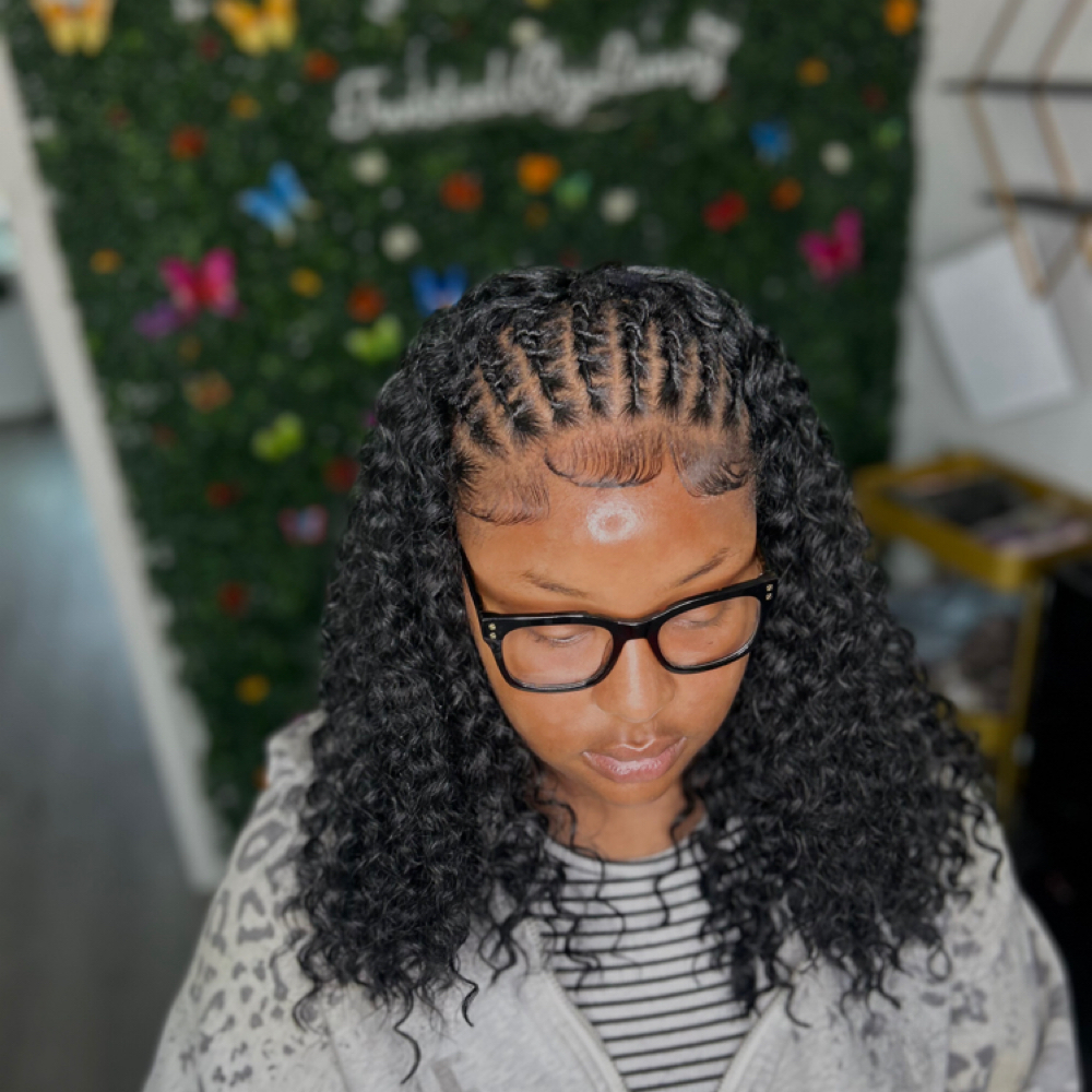 Fulani Locs Quickweave at TwistedByLanayLLC in Bossier, LA