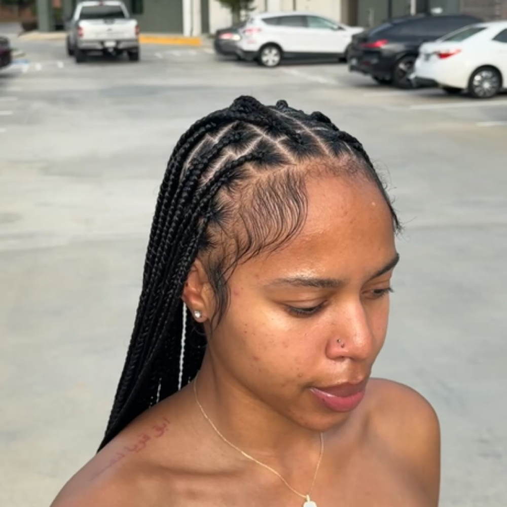 s-medium knotless at braidsbyderri in atlanta, GA