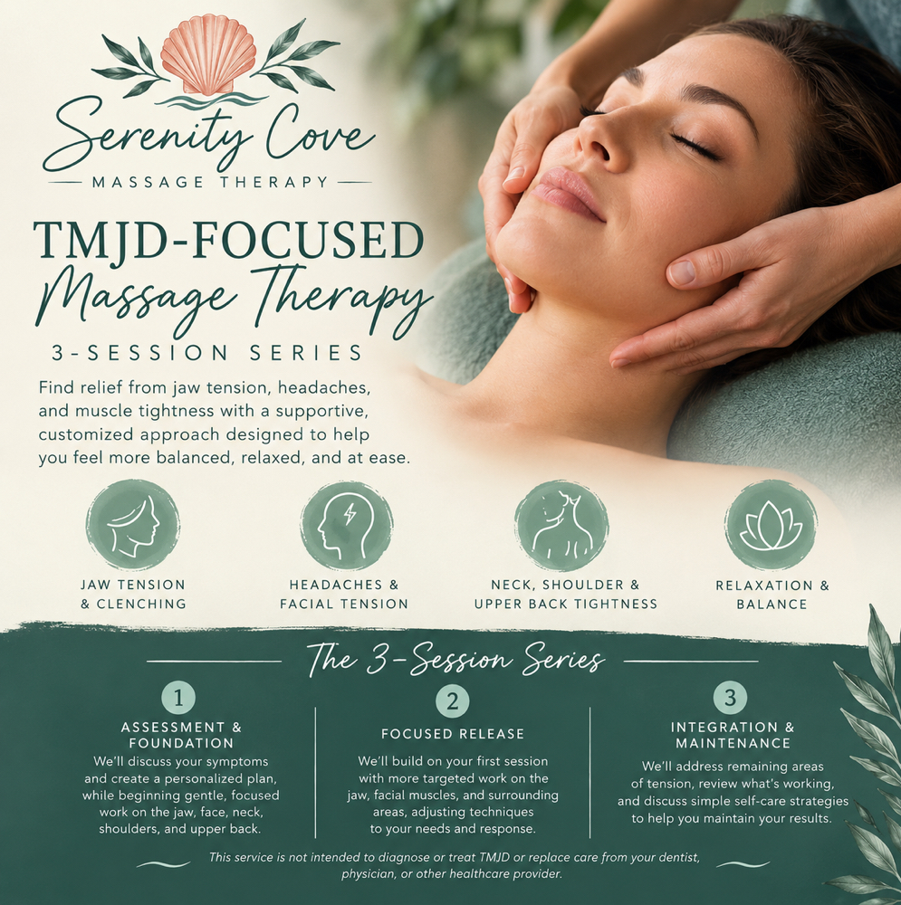 TMJ Dysfunction Relief Series at Serenity Cove Massage in Lenoir City, TN