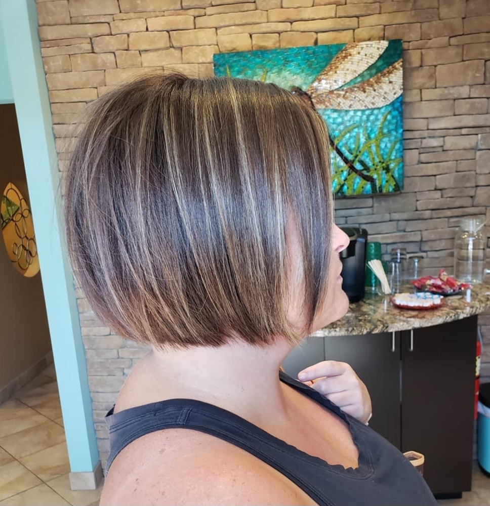 Add On Haircut With Color Service