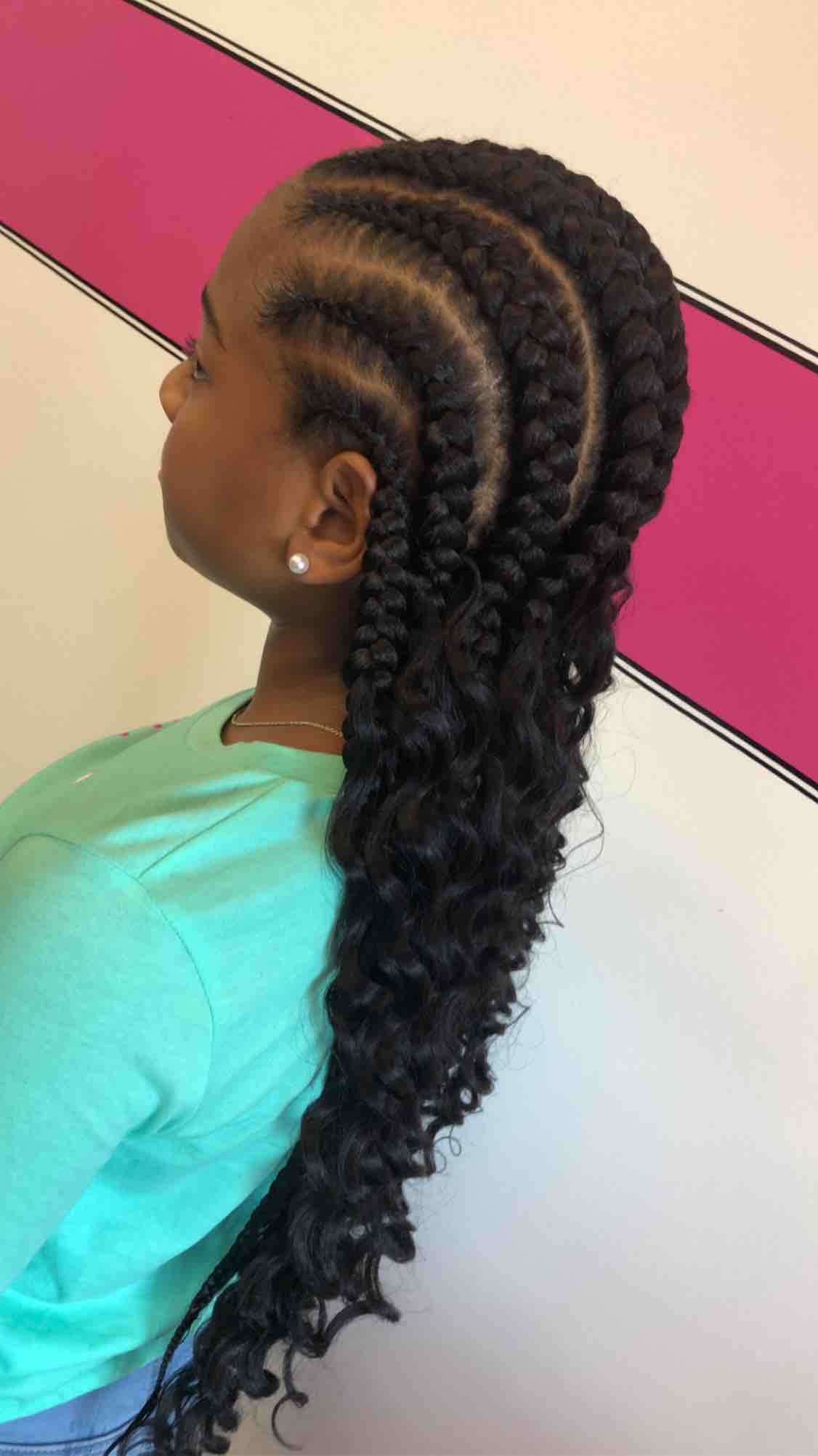 Feed In Boho Braids