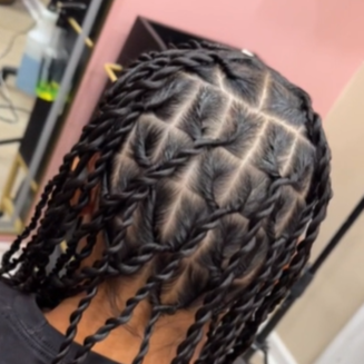Two-Strand Twists on natural at Boujae Beauty Bar in Philadelphia, PA