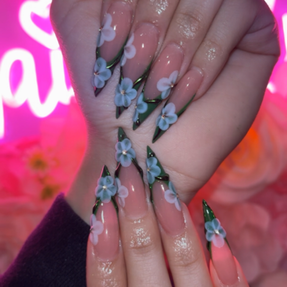 Long Acrylic Full Set at Nailsxalma LLC in Dade City, FL