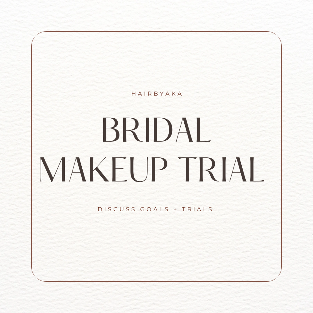 Bride Makeup Trial