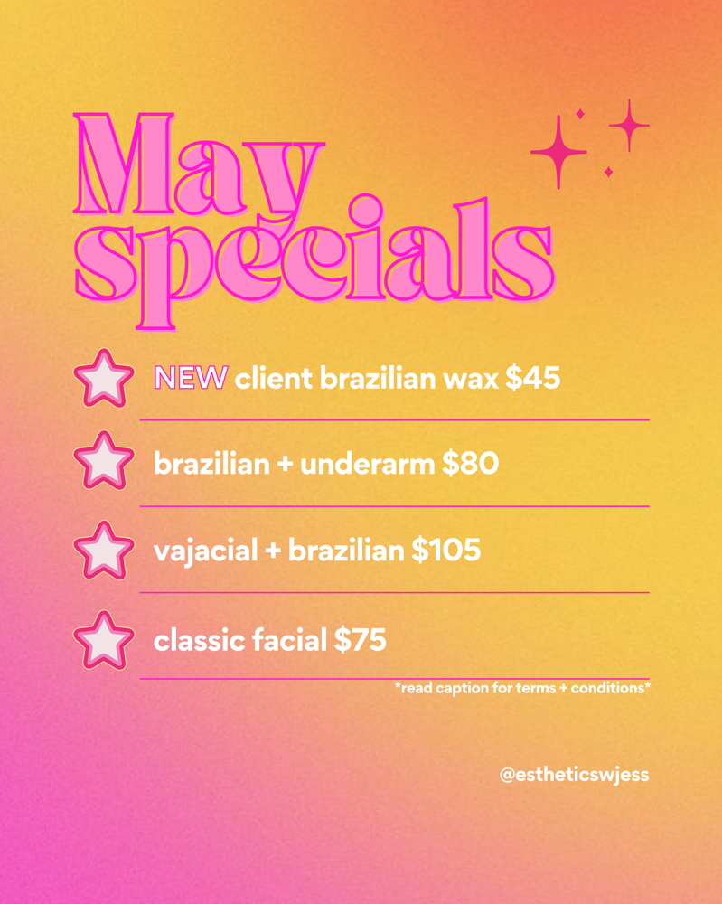 MAY SPECIALS