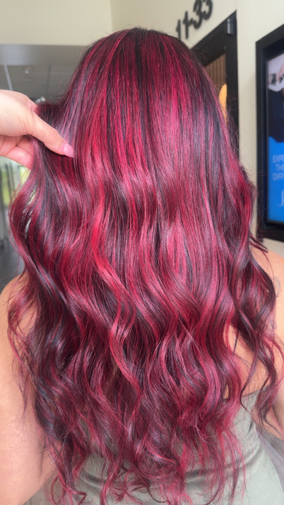 Vivid Color Balayage
