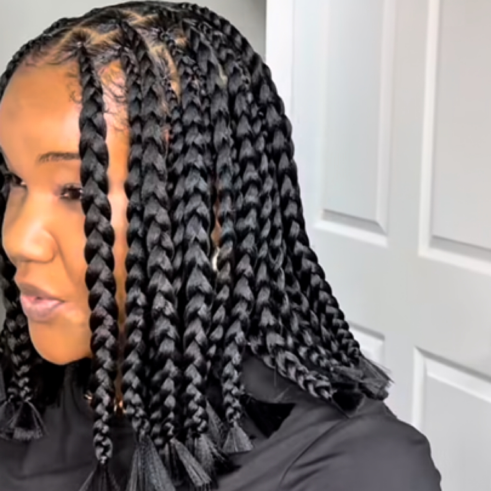 Loose Braids Bob at The house of beauty in Atlanta, GA