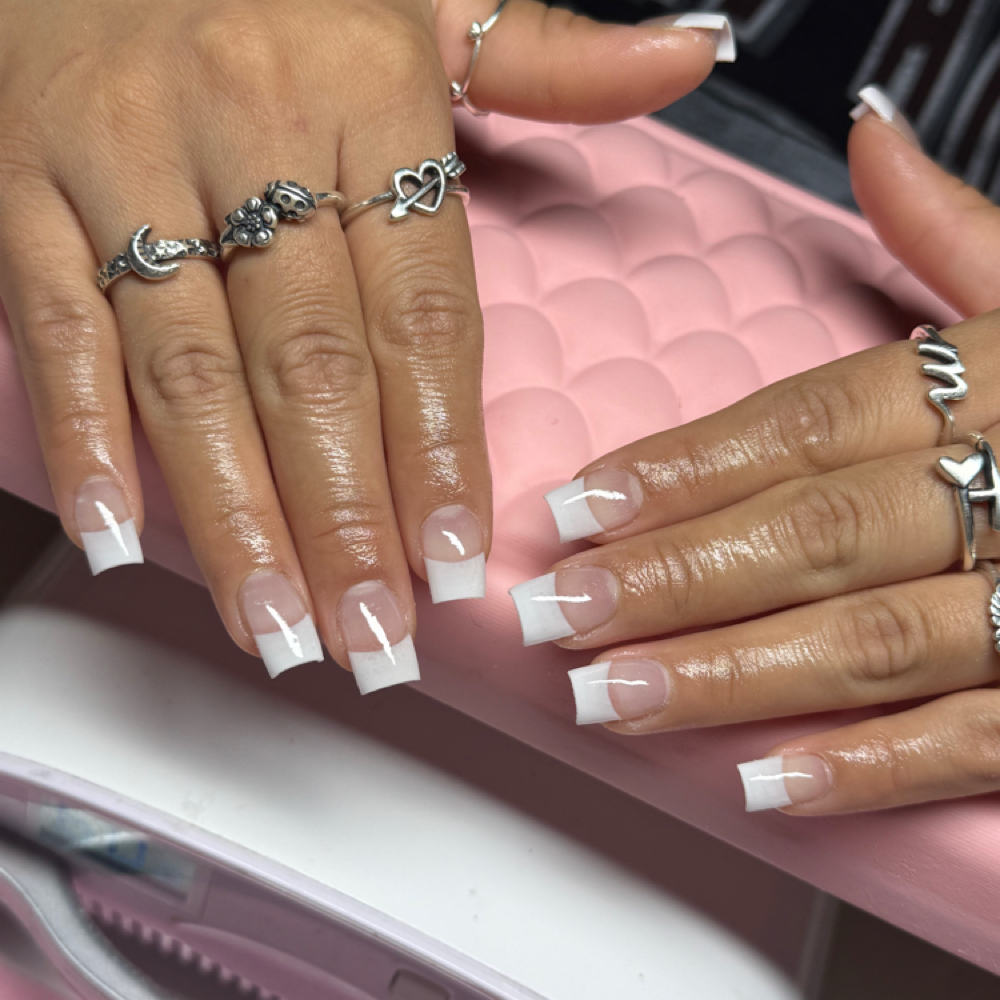 Retro Frenchies (Acrylic Only) at Polished By Addi in College Station, TX