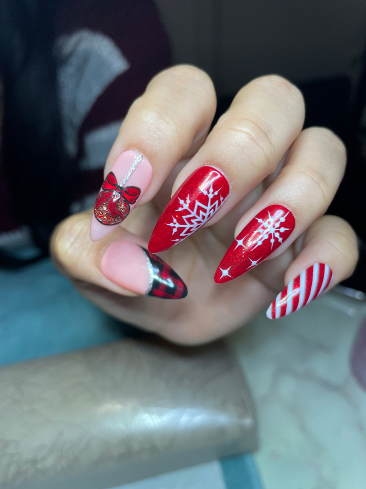 Christmas Press On Nails Set