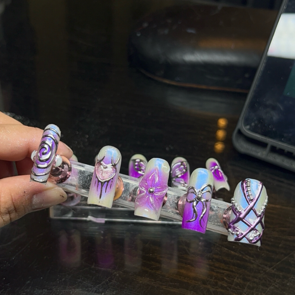 Custom Press Ons at Lady Tea DFW Hair Clinic in Arlington, TX