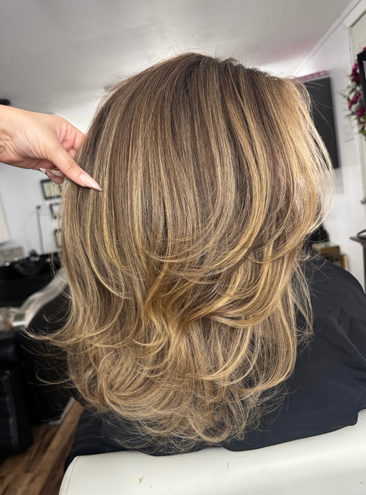 Partial Blonding at Toriirose Hair Artistry in San Antonio, TX