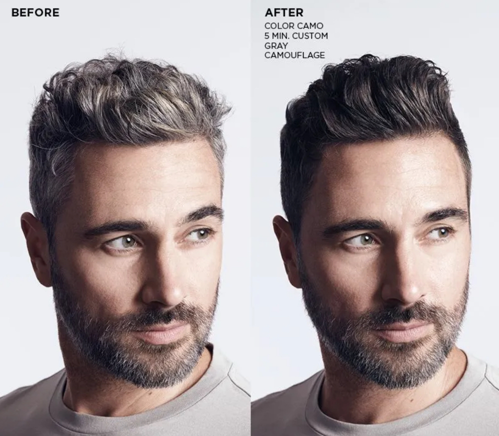 Mens Grey Blending and Cut