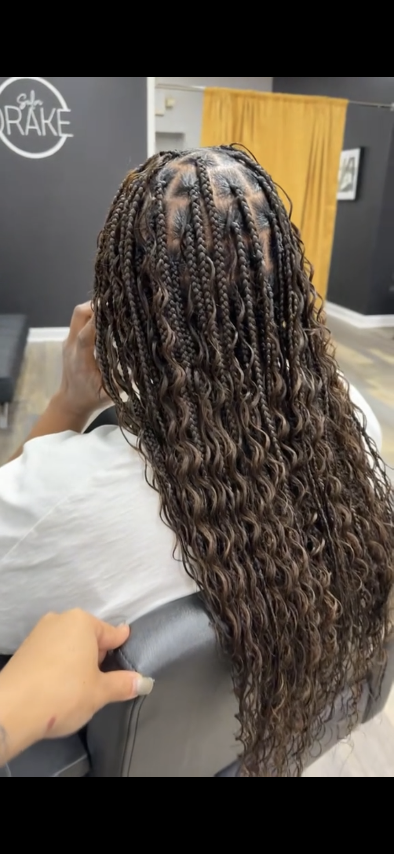 Boho/Goddess Knotless Braids at Salon Drake in Slidell, LA