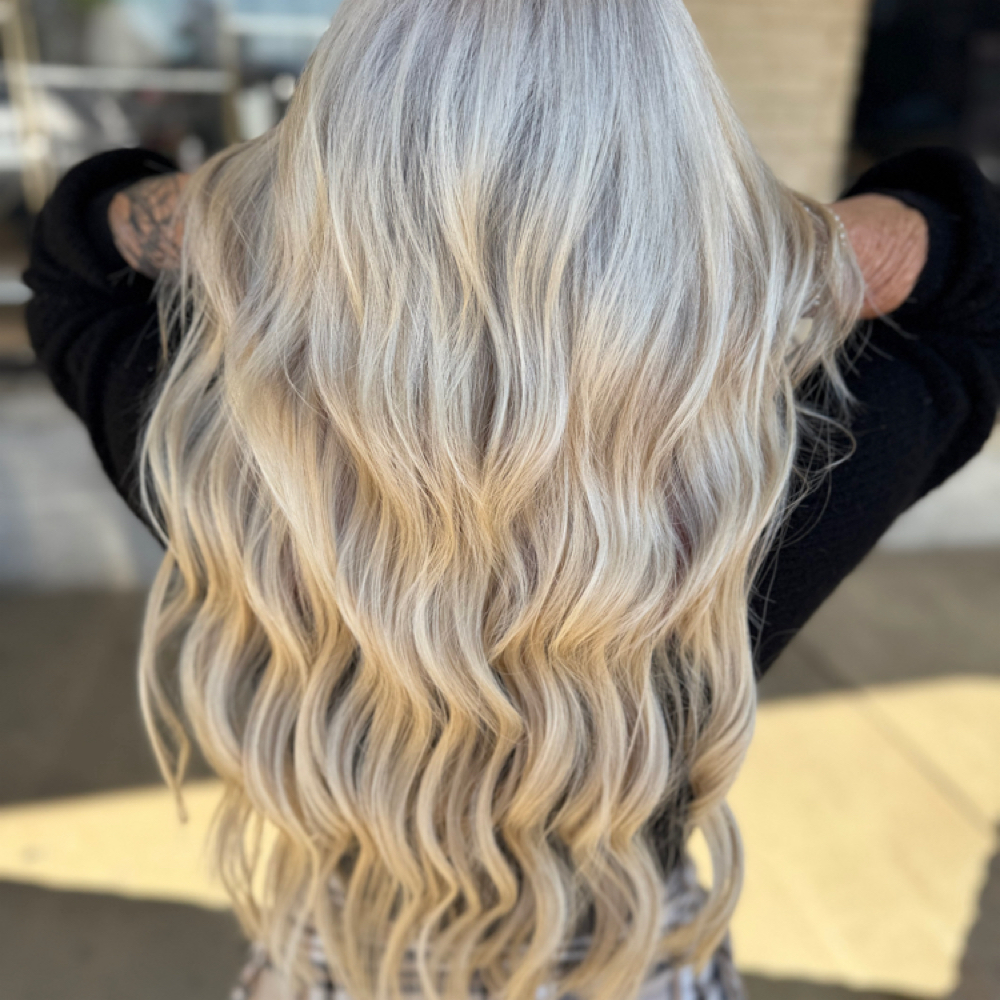 Beaded Row Extensions at Bad Ash Hair Studio -By Ashley Stanley in Calhoun, GA