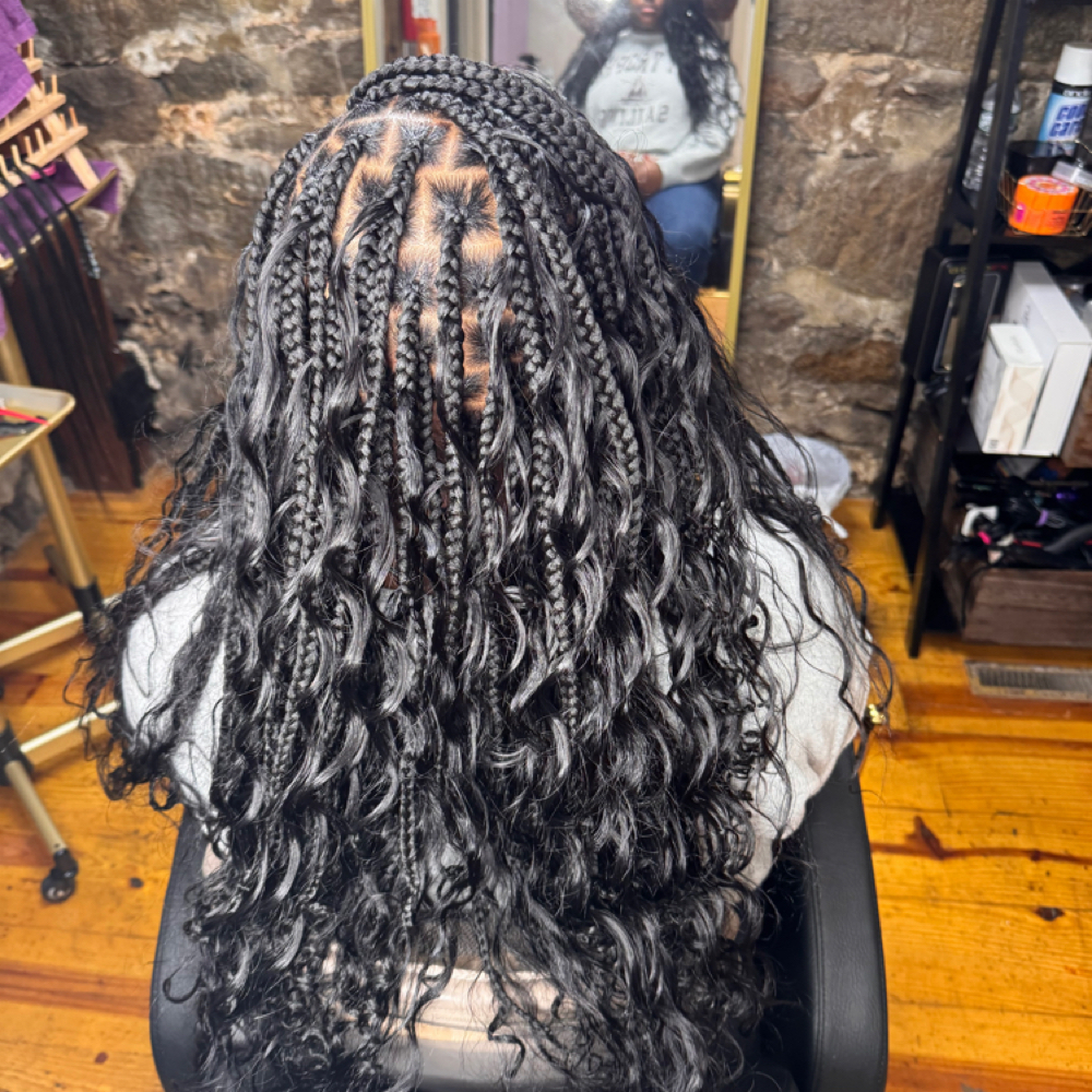 Box Braids (waist Length +$75) at Plumbhunneez in New Bedford, MA