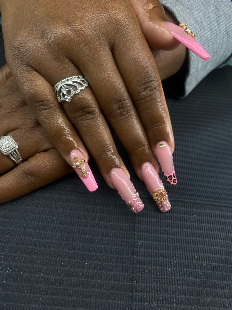 Long Acrylic Nails at ArtistrybyAllykat in Flint, MI