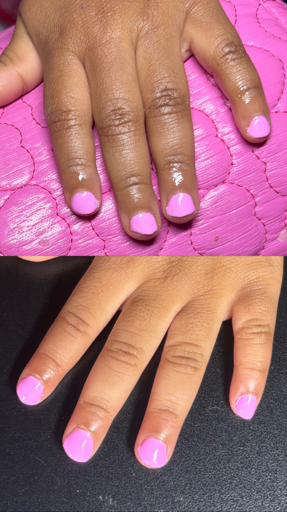 Kids Gel Mani at nailsbymal3iah in Americus, GA