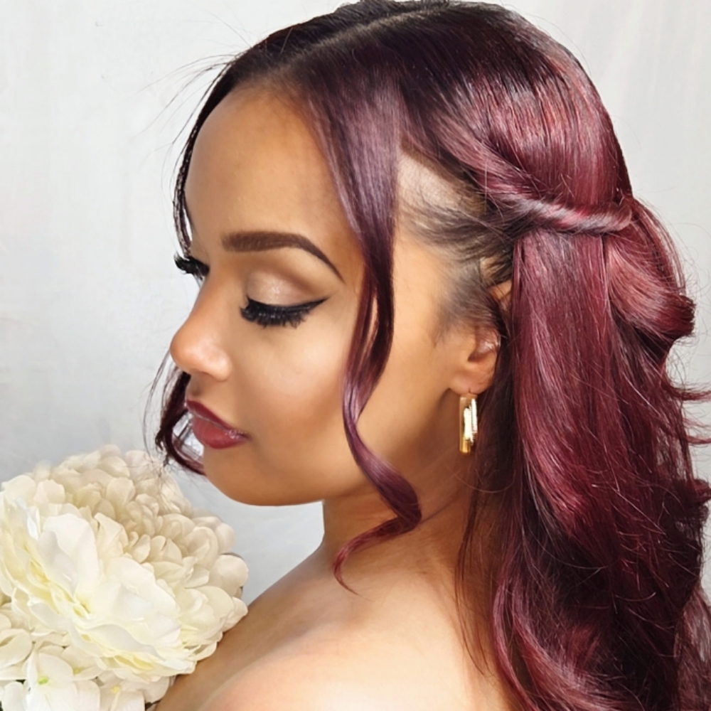 Bridal Hair Trial at The Loft On Main in Upper Marlboro, MD