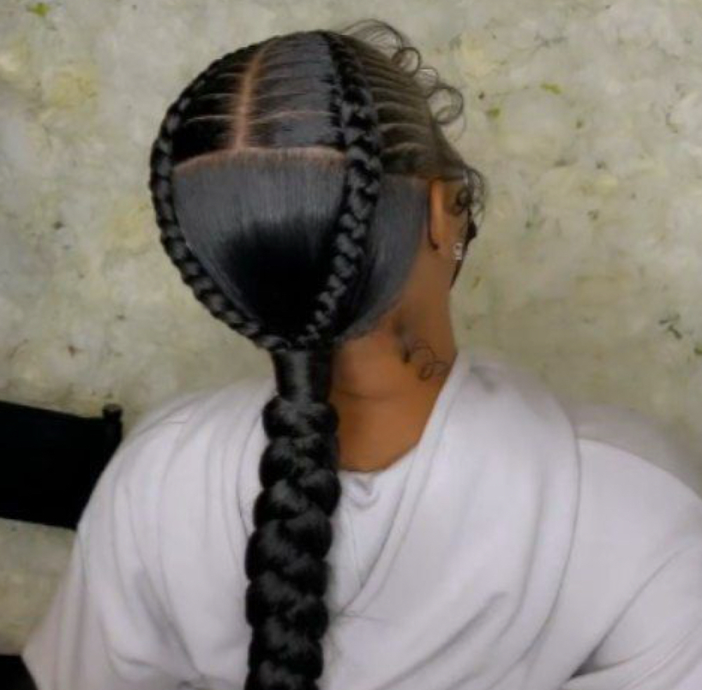 2 HALF STITCH HALF PONYTAIL