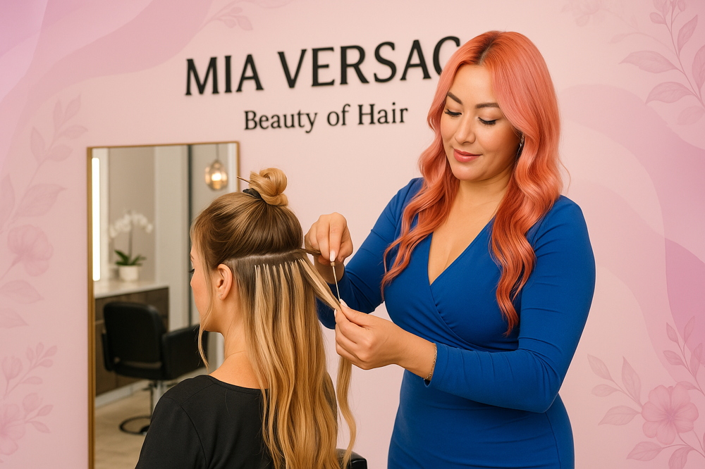 Retoque en extensiones de cabello