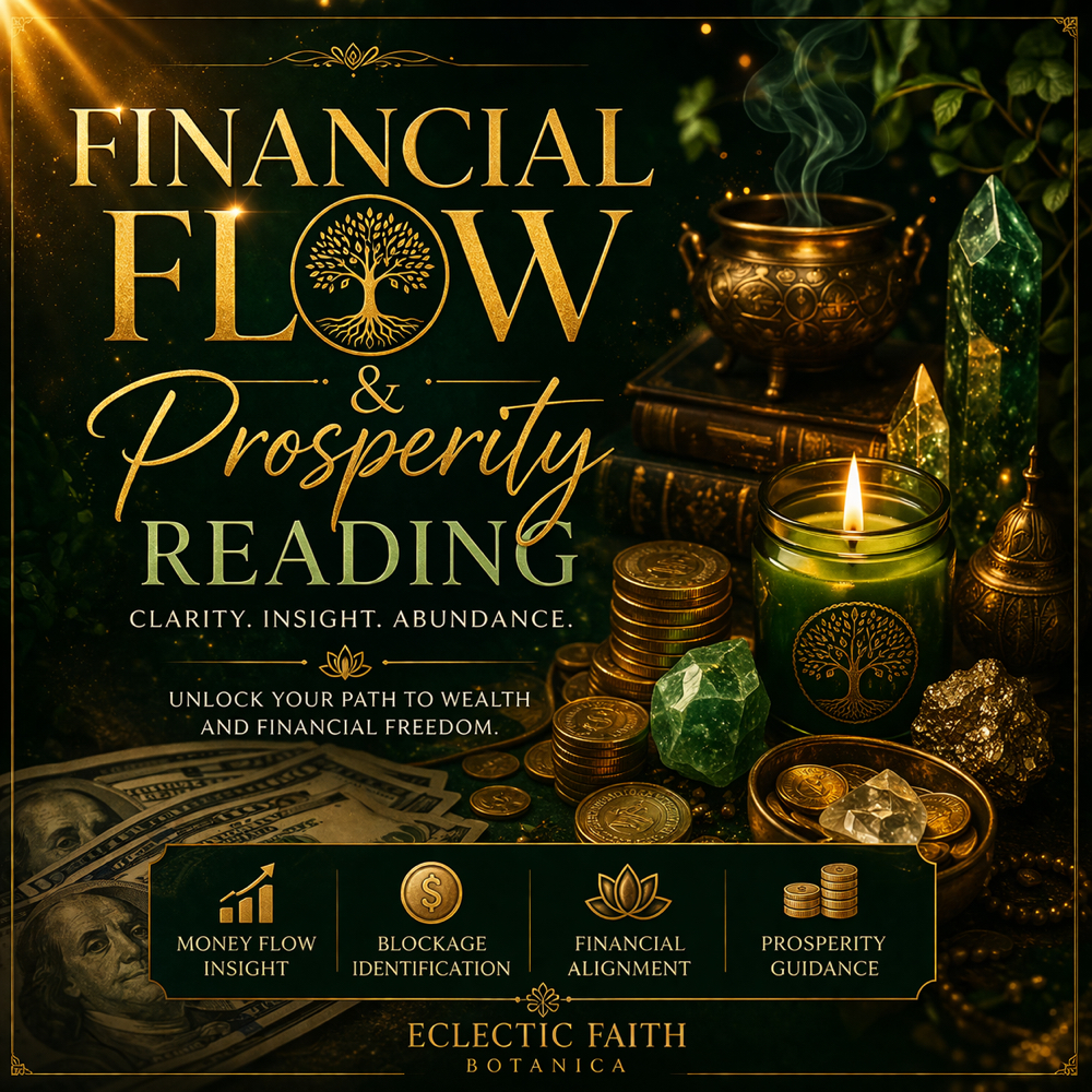 Financial Flow & Prosperity Reading at Eclectic Faith Botanica and Wellness Center in Conyers, GA