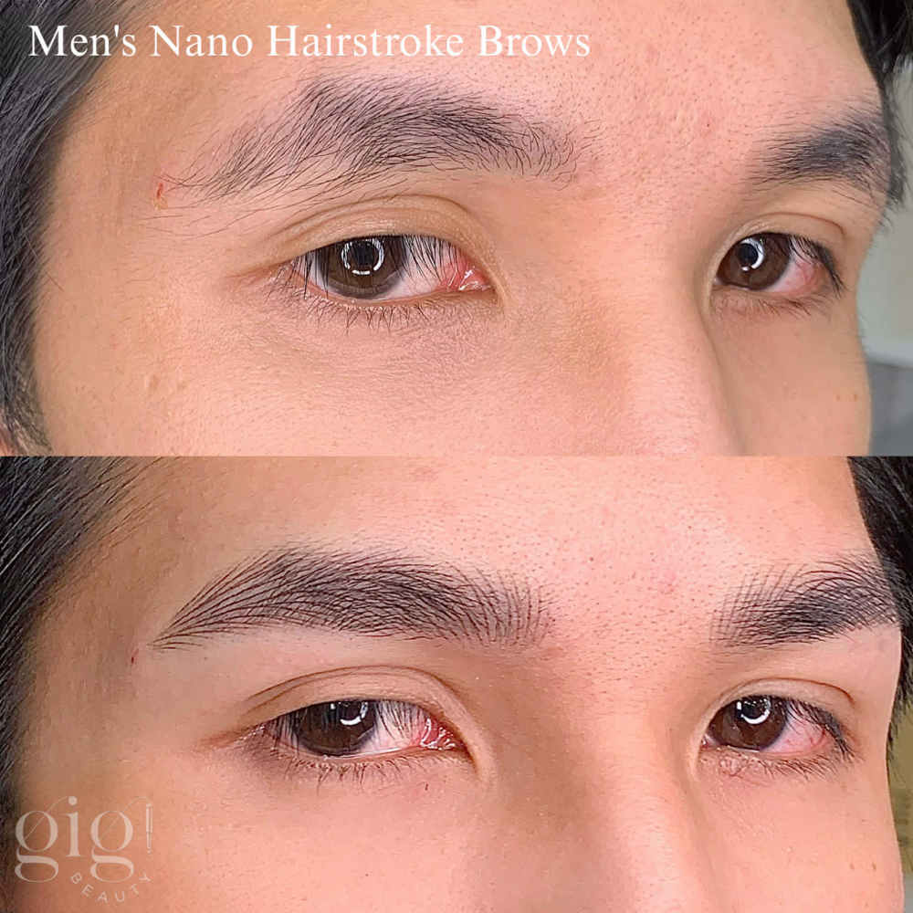 Men’s Nano Hairstroke Eyebrow at Gigi Beauty PMU in Pacifica, CA
