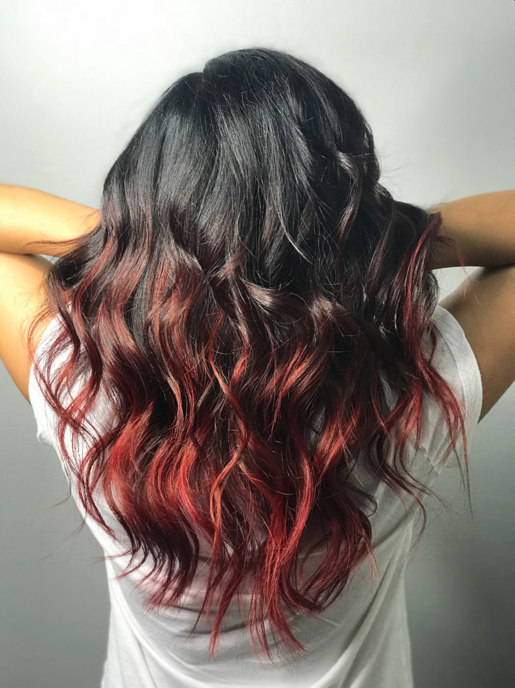 Partial Custom Color With Haircut