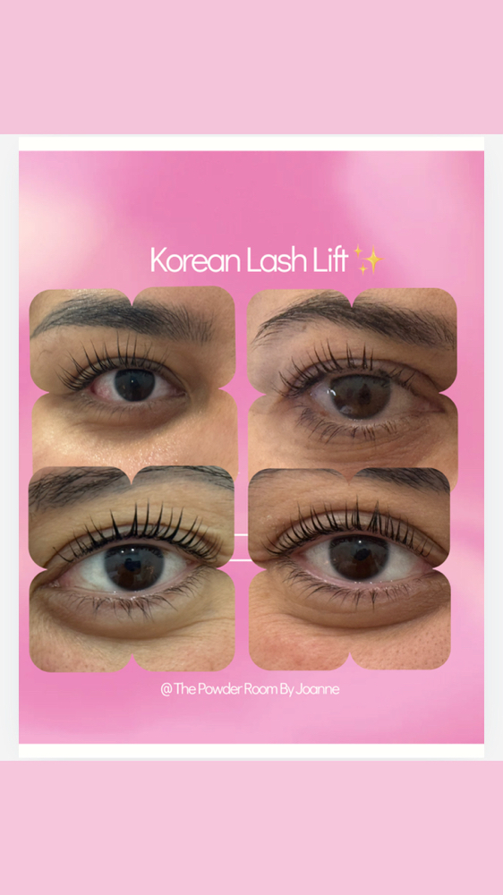 Korean Lash Lift + tint