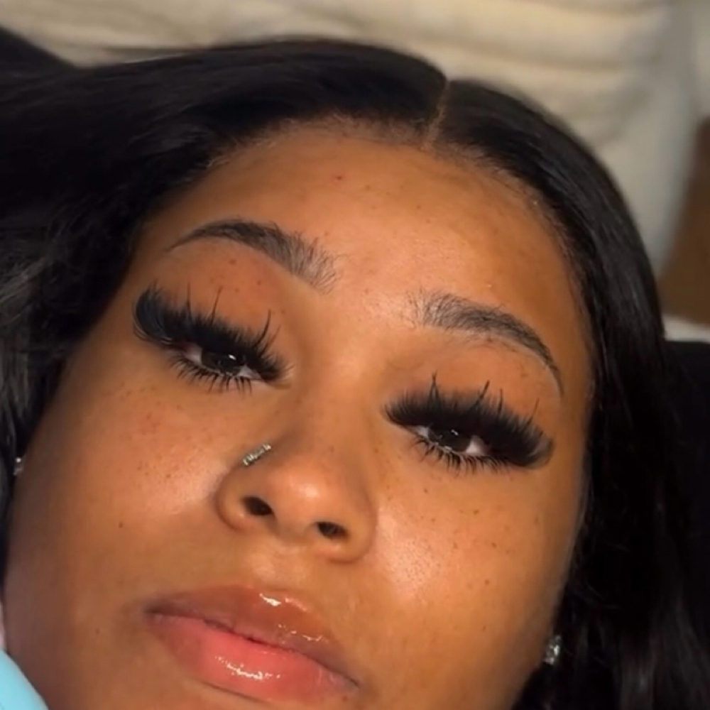 Wispy + Bottoms Lash Extensions at Self Love Lounge in Saginaw, MI