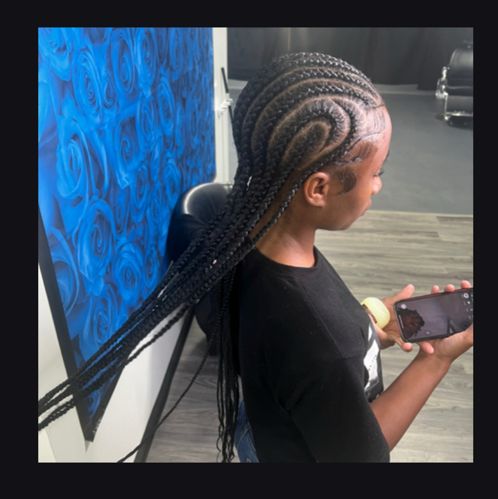 Freestyle Stitch Braids With Extens