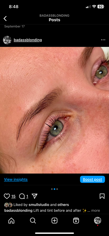 Lash Lift And Tint