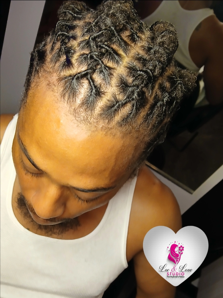 Retwist With Barrel Braids
