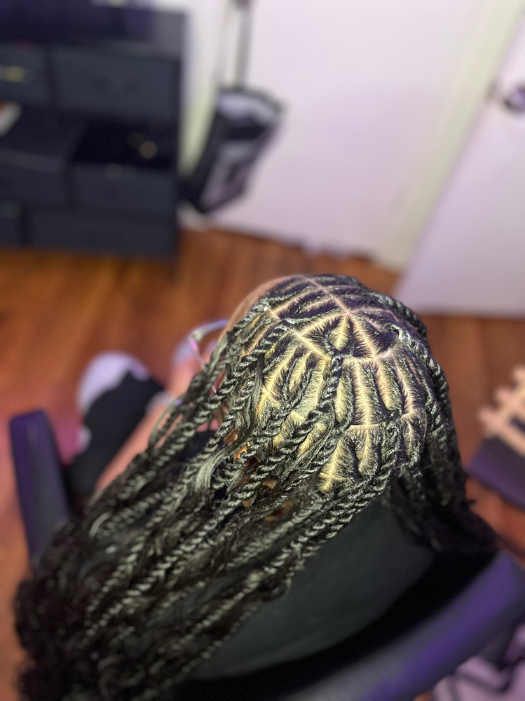 Medium Invisible Twist at BraidsByJinece in Wichita, KS