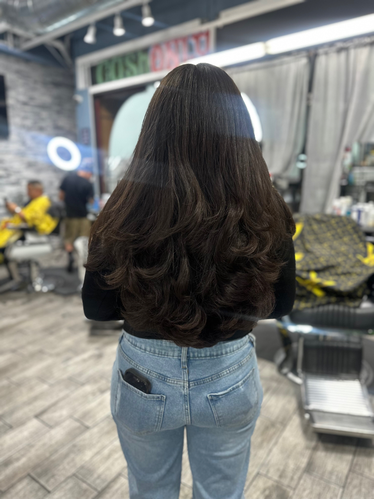 Reiki Infused Woman Hair Cut