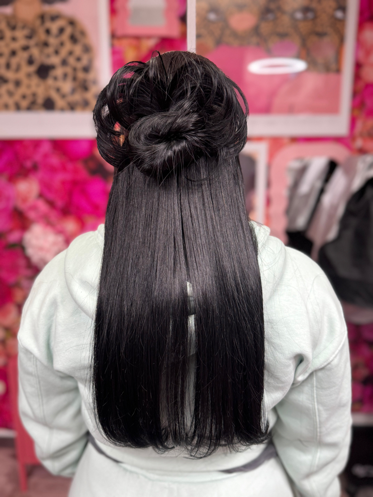 Half Up,Half Down Ponytail