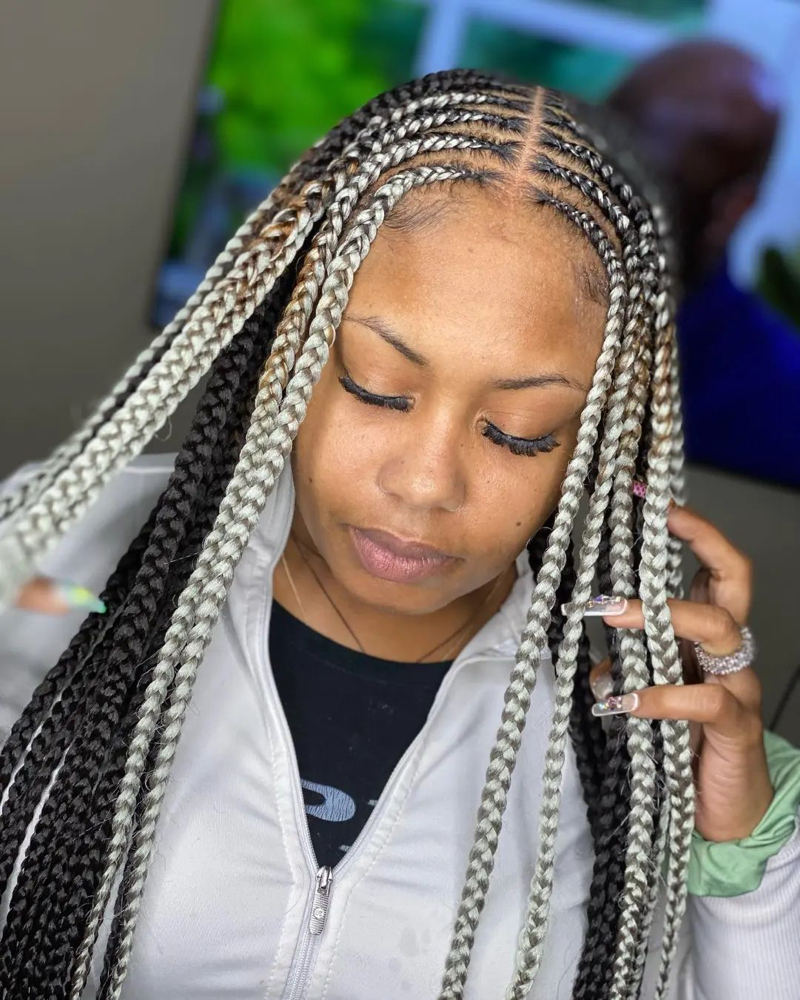 Sided Feed In Braids