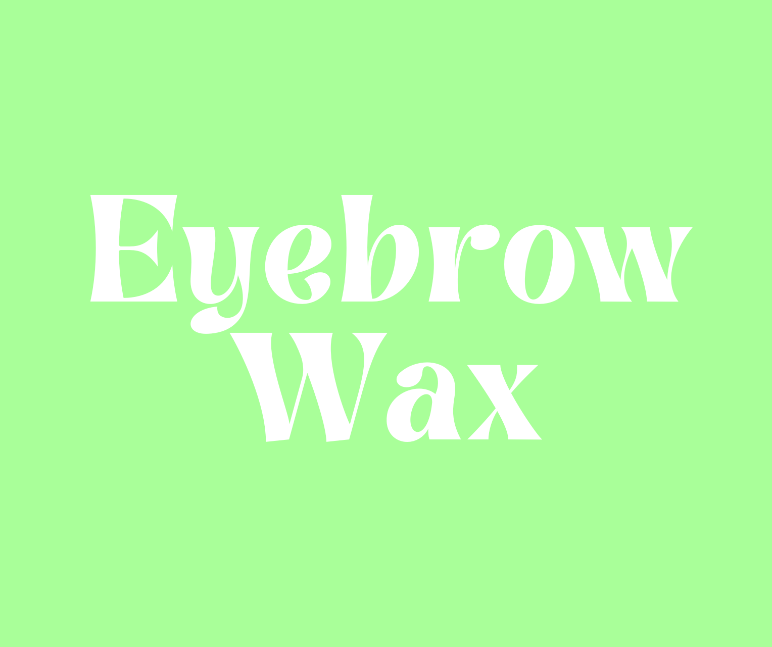 Eyebrow Wax