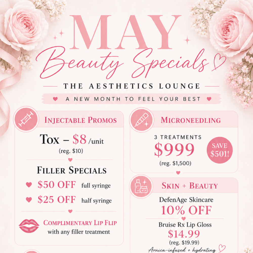 May Beauty Specials at The Aesthetics Lounge in Cordova, TN